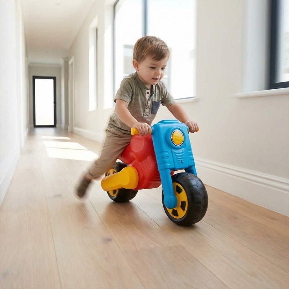Moto Go kids motorcycle toy smooth rolling wheels racing play
