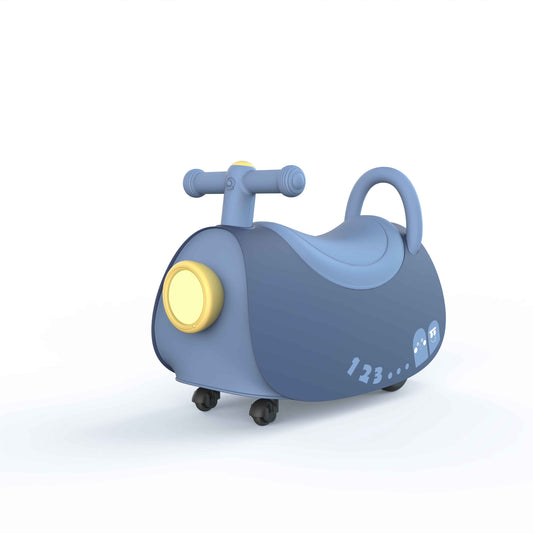 Kids Ride-On Walker – Motorcycle Seat Trolley Case (Multi-Color)