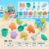 Kids Sand Beach Toy Set with Train Truck – 10pcs (Bucket + Shovel)