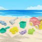 Kids Sand Beach Toy Set with Train Truck – 10pcs (Bucket + Shovel)
