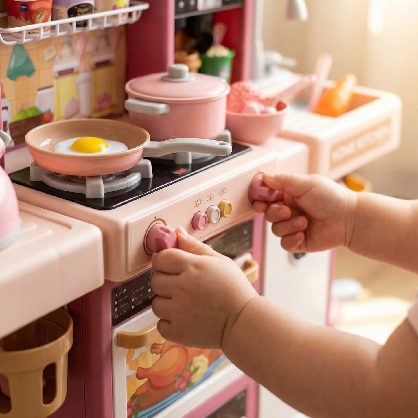Smart Dream Kitchen Playset for Kids – Interactive Toy Kitchen with 56+ Accessories | Qatar