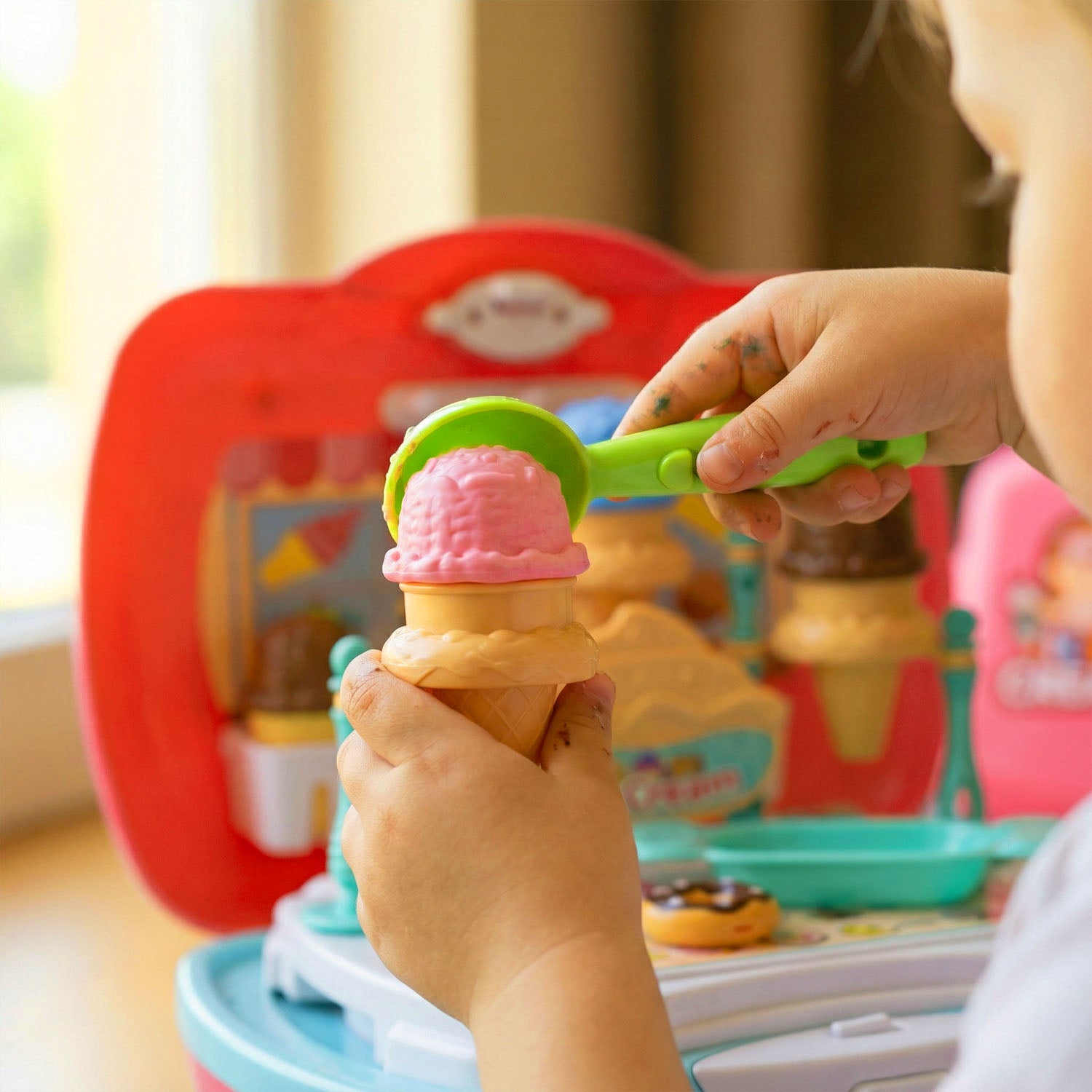 Kids ice cream suitcase play set 27pcs