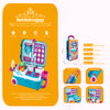 Kids wash basin luggage playset with wheels
