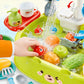 Kids Water Play Table with Fishing Game and Rotating Faucet – Interactive Sink Water Playset for Toddlers with Accessories and Pretend Play Fun - Qatar
