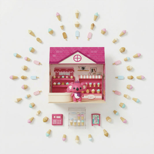 Kids Ice Cream Shop Toy Playset | Qatar