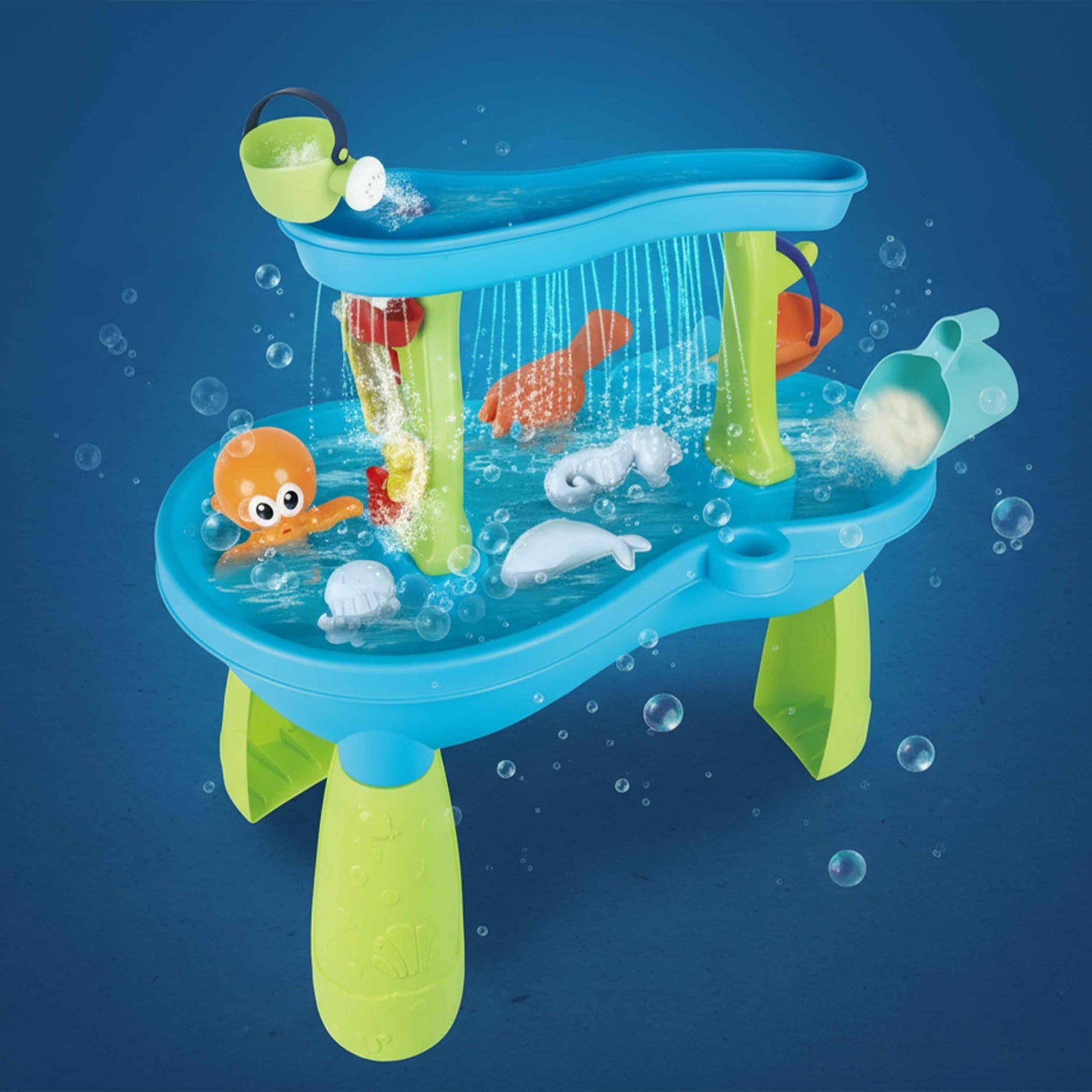 Kids Sand Water Play Table with Waterfall & Accessories (3+)