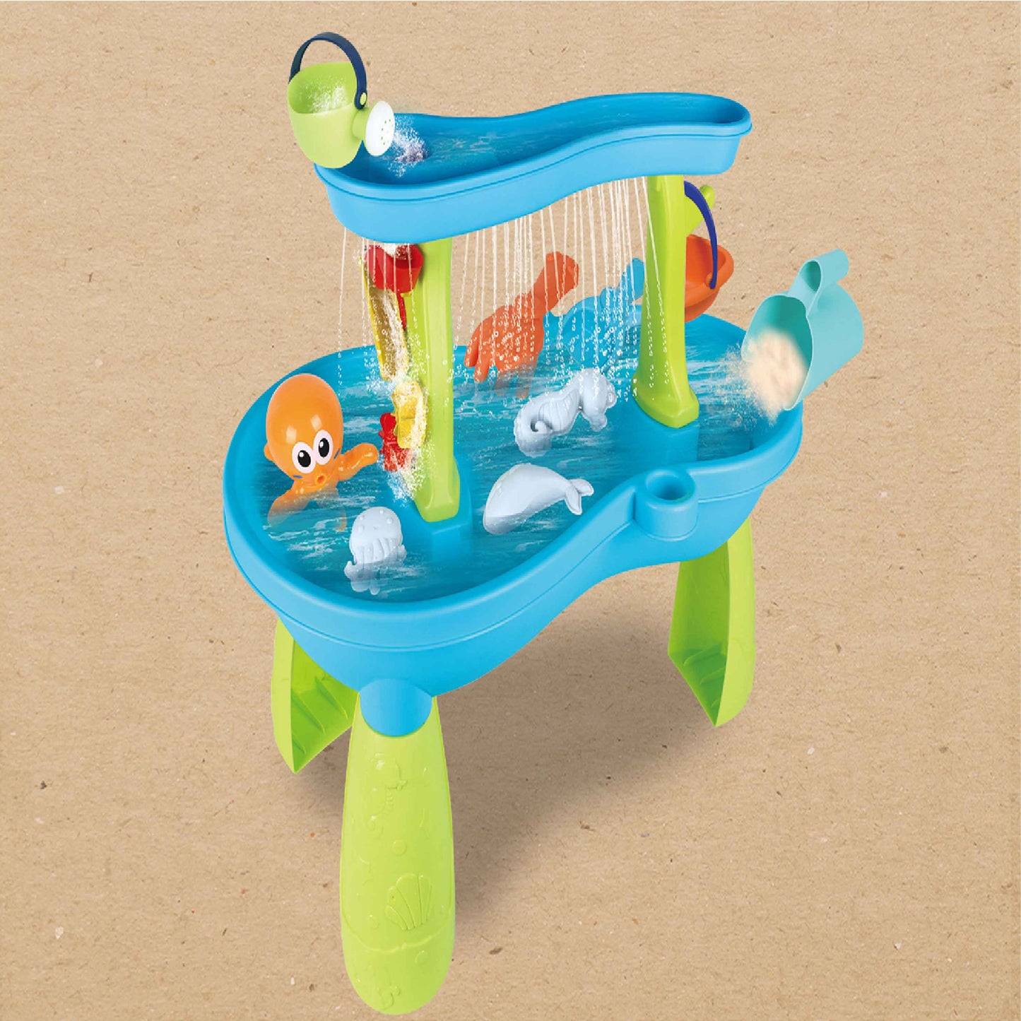 Kids Sand Water Play Table with Waterfall & Accessories (3+)