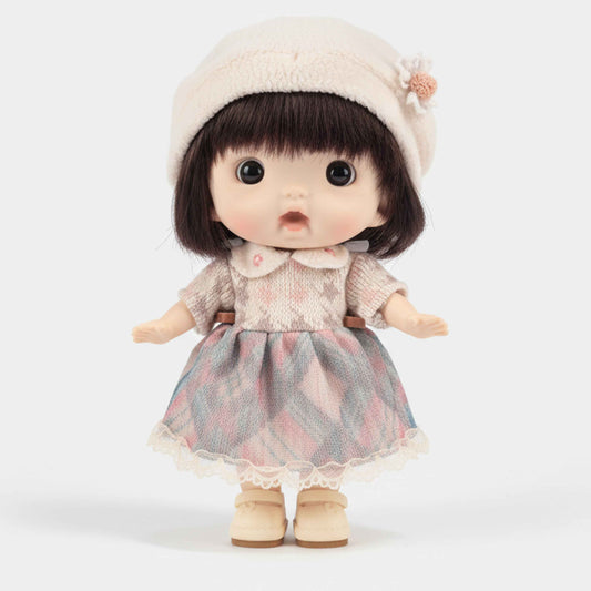 7-Inch Cartoon Doll – Winter Outfit Collectible Toy