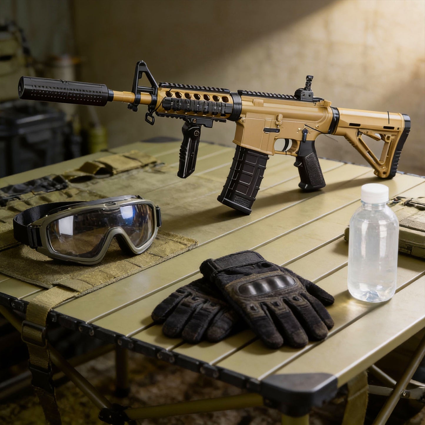 M4A1 Electric Water Gel Blaster Toy Gun 87cm – Rechargeable High-Speed Gel Ball Shooter (14+ Ages) - Qatar