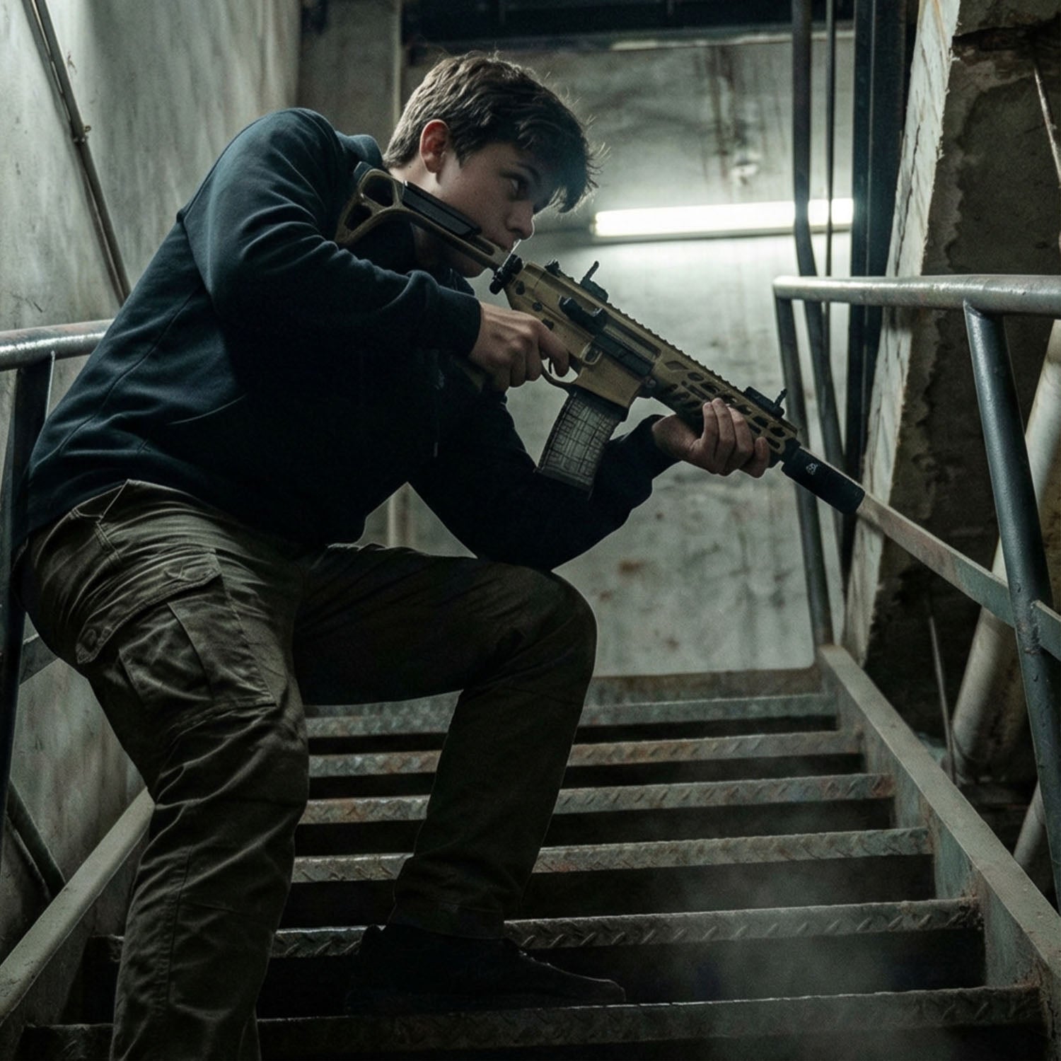 Electric toy blaster with rechargeable battery