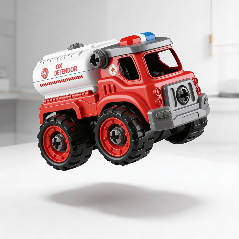 Kids rescue fire truck mini construction toy bricks set 26 pieces