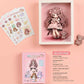 DIY 3D Stereoscopic Illustration with Wooden Frame – Cute Girl Design