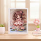 DIY 3D Sticker Frame Art – Lotus Girl (Wooden Frame) 22×17cm, 3+