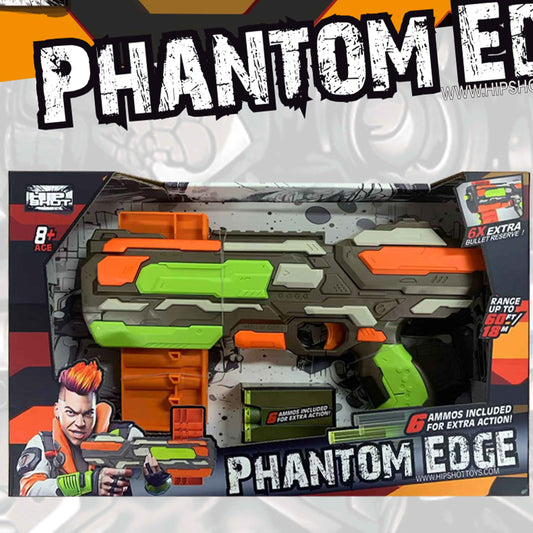 Phantom Edge Foam Dart Blaster (6 Darts) – 18m Range