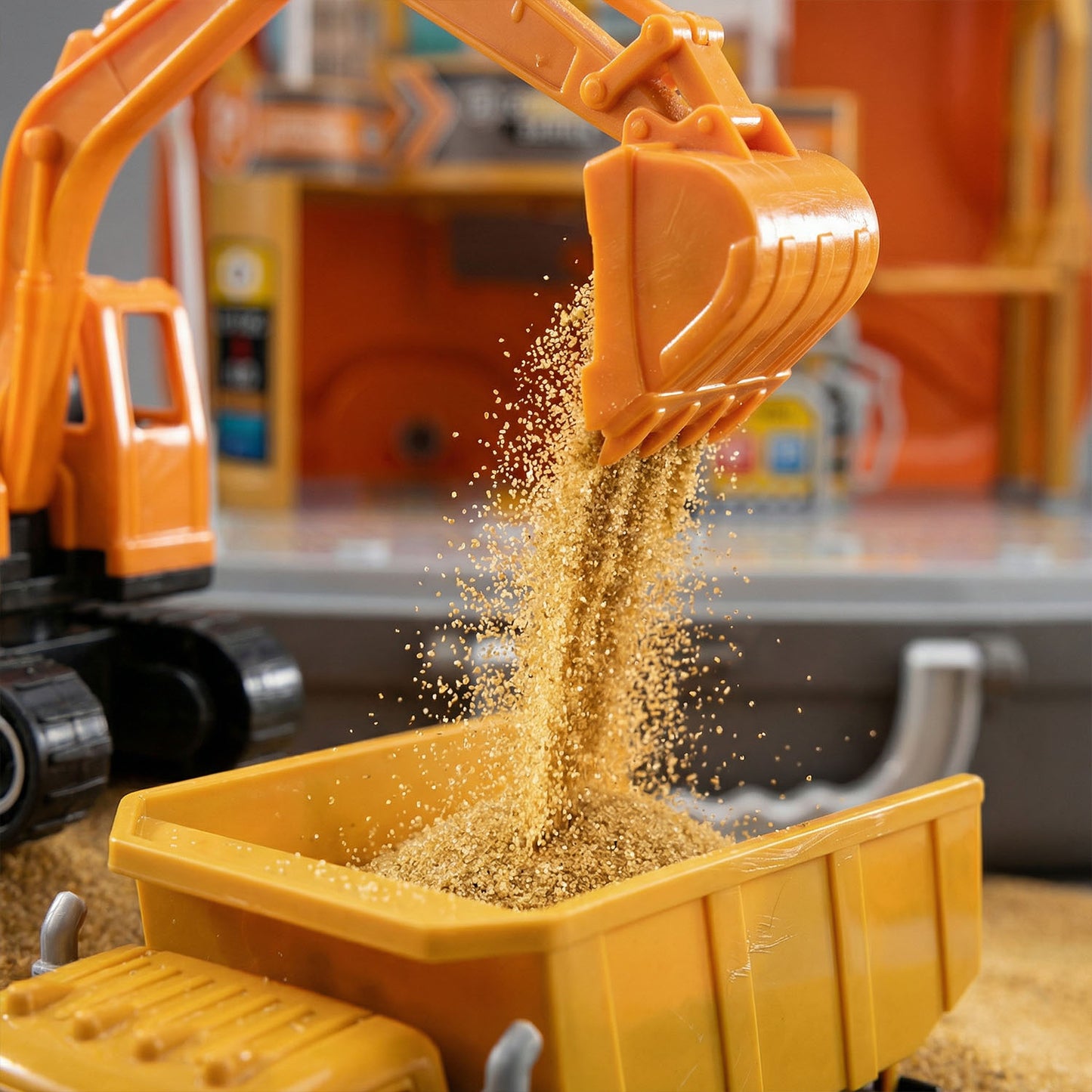 Kids engineering truck role play toy
