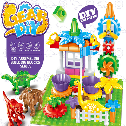 GEAR DIY Spinning Gear Building Blocks Set – Kids STEM Construction Toy