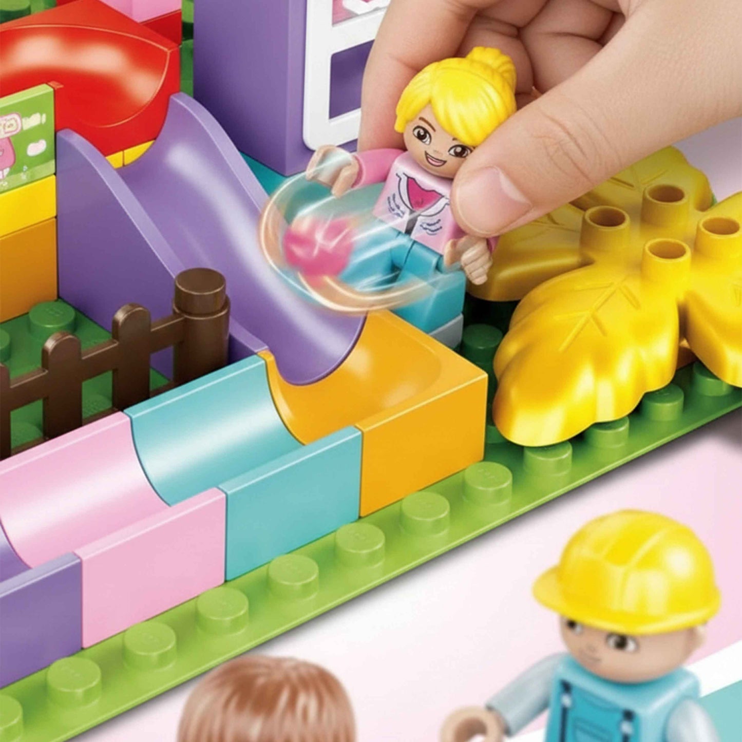 WISDOM BLOCK 2-in-1 Playground Slide Building Blocks Set (Two Scenarios)