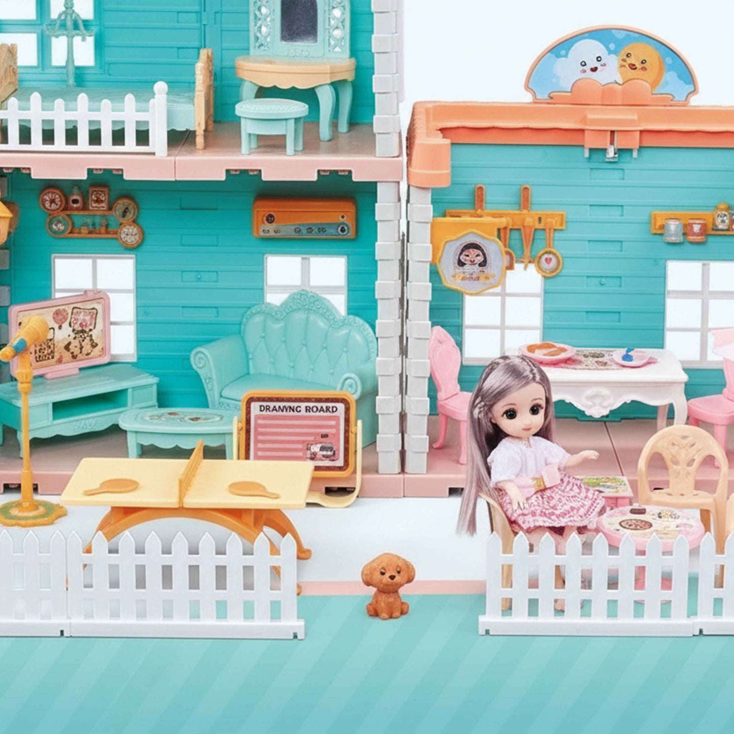 Princess House Dollhouse Set 125pcs – DIY Dream Home Playset for Kids (3+)