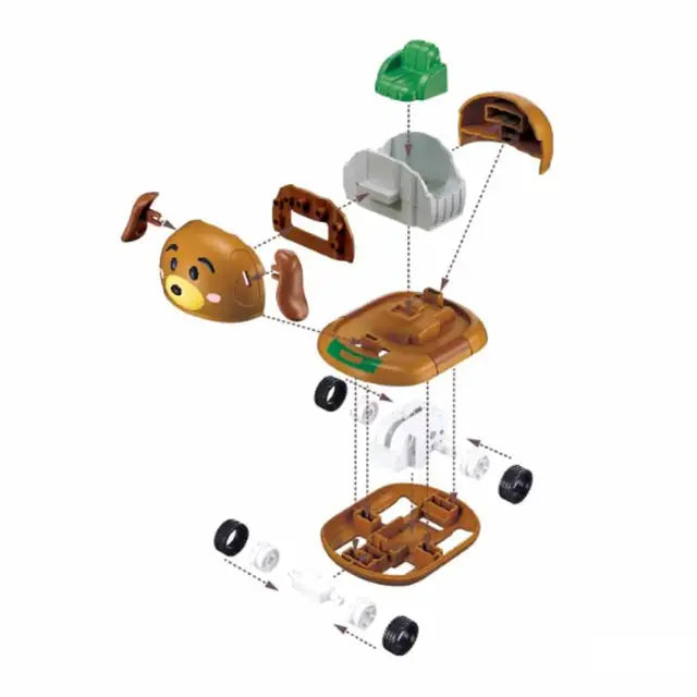 Sluban Toy Story Slinky Dog Assembly Car – Disney Tsum Tsum Toy Vehicle (M38-LS067)