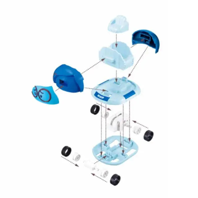 Sluban Disney Tsum Tsum Sadness Assembly Car – Inside Out Toy Vehicle (M38-LS073)