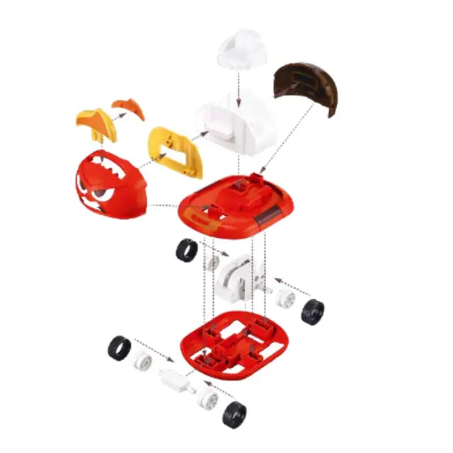 Sluban Disney Tsum Tsum Anger Assembly Car – Inside Out Toy Vehicle (M38-LS076)