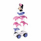 Sluban Disney Minnie Mouse Assembly Car – Friction Toy Vehicle (M38-LS009)