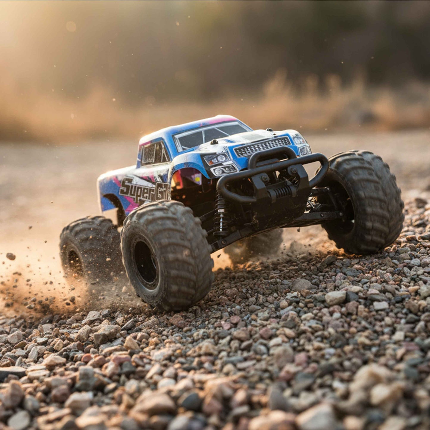READY 1:16 RC Monster Truck 2.4GHz (30+ km/h) Rechargeable USB – For Kids 6+