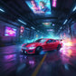 1:16 4WD RC Drift Mustang with LED Lights & Spray Effect