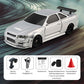 Nissan 1:43 Silver RC Drift Car with Gyro – 2.4GHz Remote Control, Type-C Rechargeable | Qatar