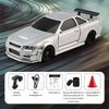 Nissan 1:43 Silver RC Drift Car with Gyro – 2.4GHz Remote Control, Type-C Rechargeable | Qatar