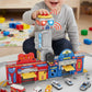 2-in-1 Take Along Fire & Police Station Playset (Lights & Sound)