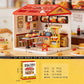 DIY mini world fast food shop miniature display model kit