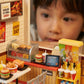 Small Town in Big City DIY mini fast food shop miniature scene set 125pcs