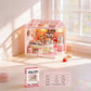 Small Town in Big City DIY mini milk tea shop miniature scene set 138pcs

DIY mini world miniature bubble tea shop model kit with café counter décor

Mini milk tea café miniature house scene set with stools menu and display counter

Creative DIY miniature shop scene kit finished size 19x19x21.5cm

DIY mini world milk tea shop miniature model display set