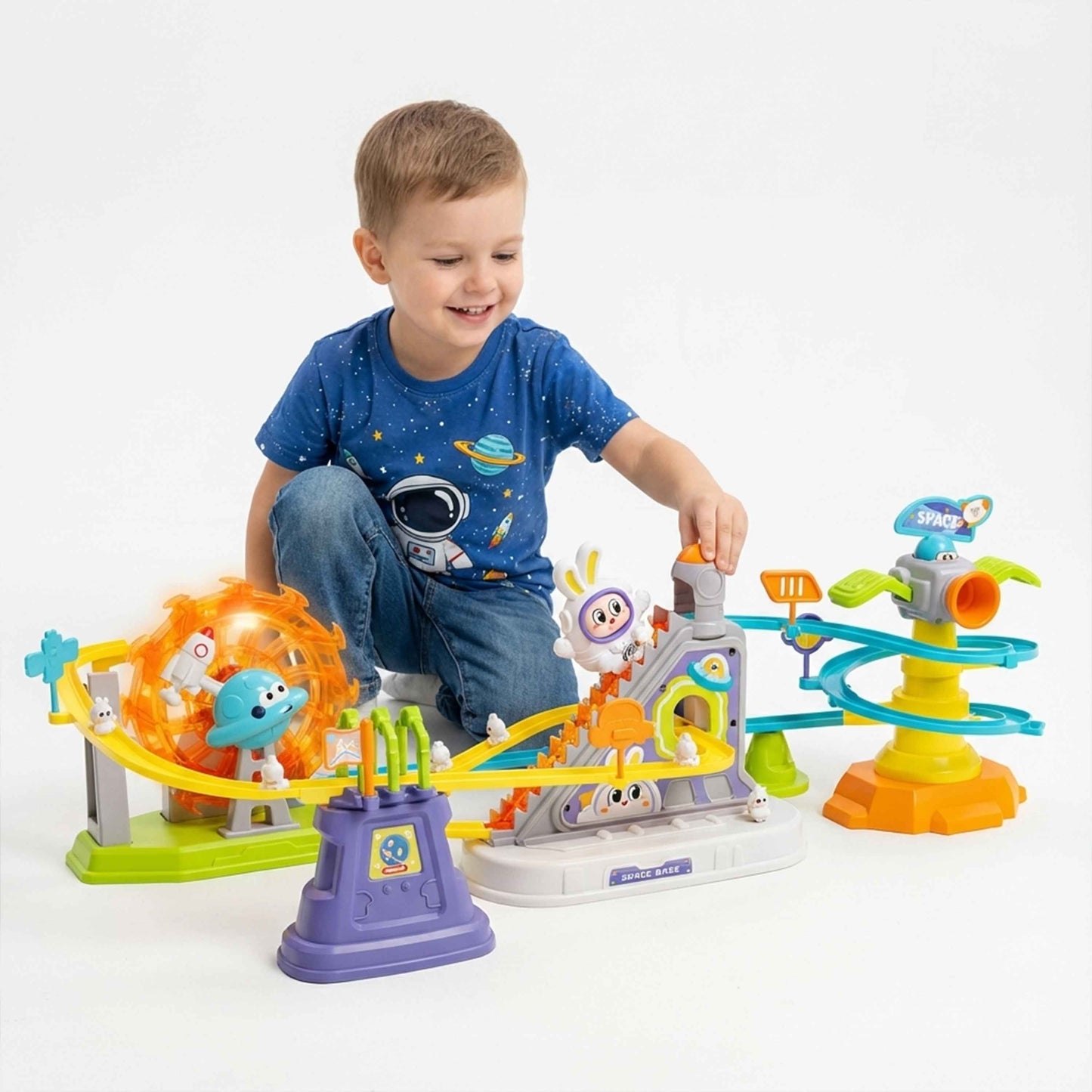 Space Orbit Track Game – Fun Climbing and Rolling Track Set