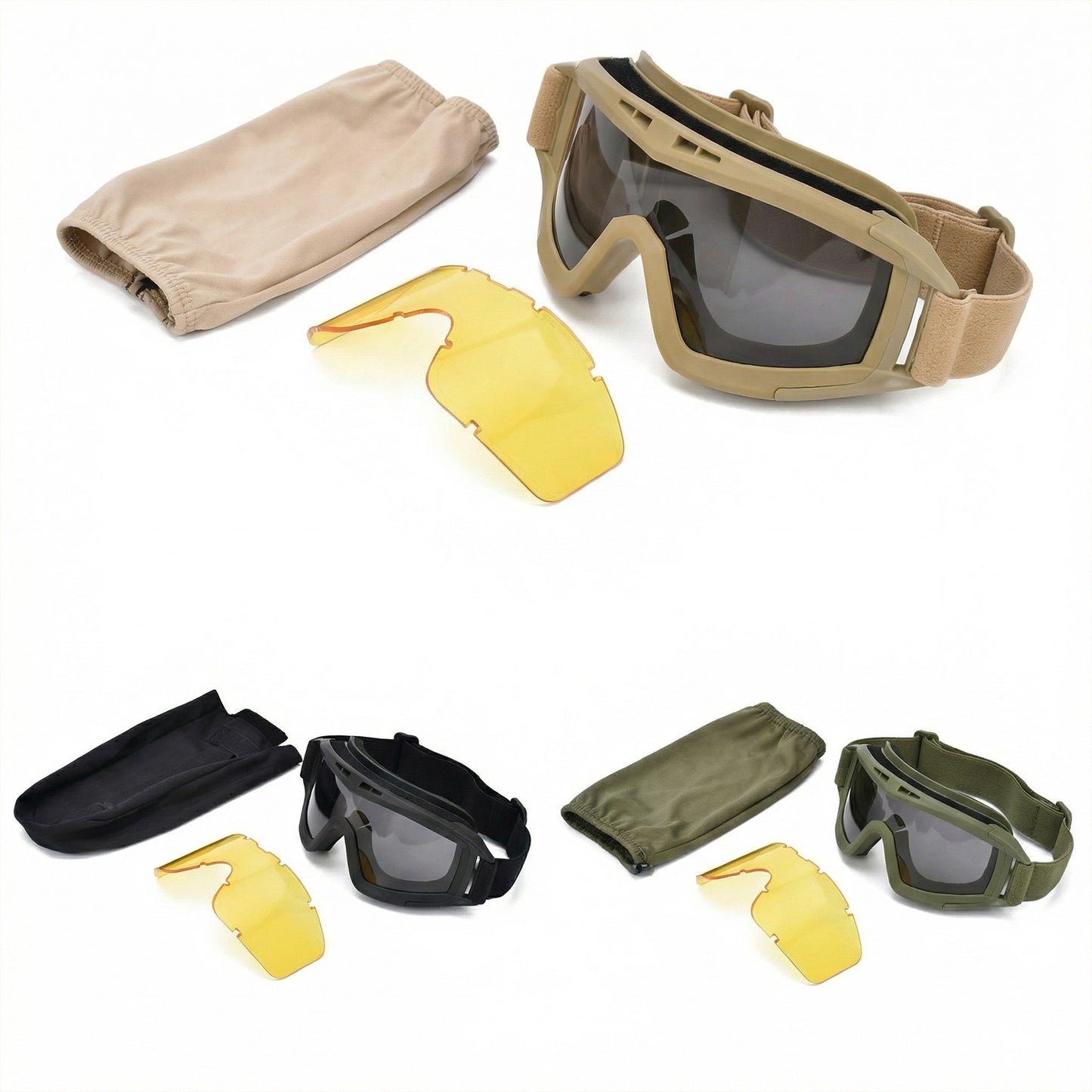 Military style protective eyewear airsoft