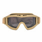 Tactical goggles with face cover and pouch