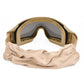 Tactical airsoft goggles with interchangeable lenses