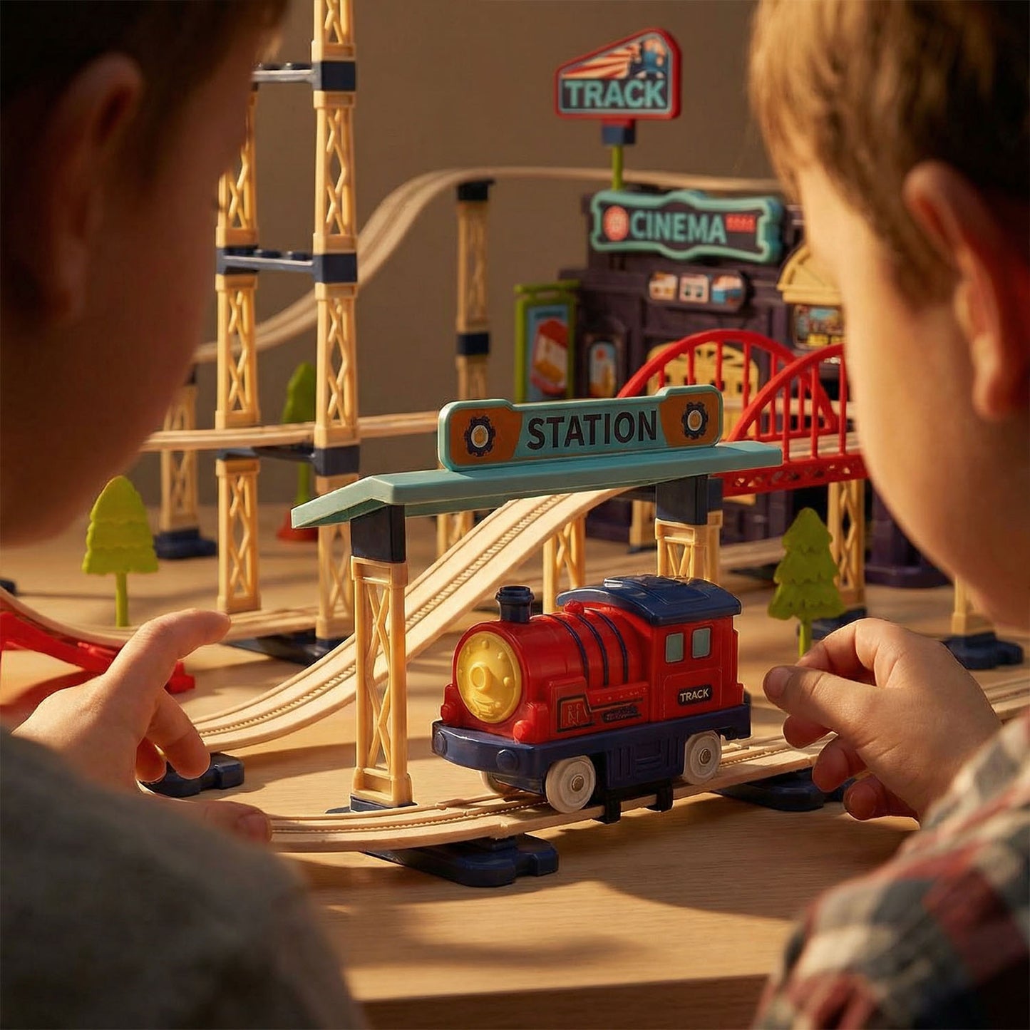 Portable kids train play set gift idea in Qatar