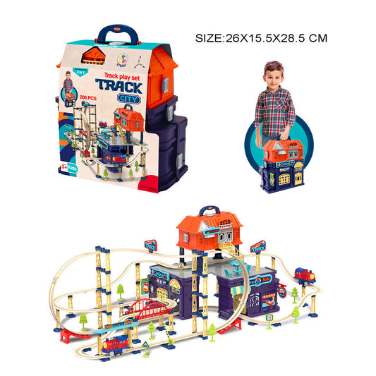 Track City portable train play set for kids in Qatar
