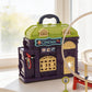 Kids city train playset with loop tracks bridges and stations