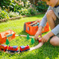 Track City train set assembled with loop and station