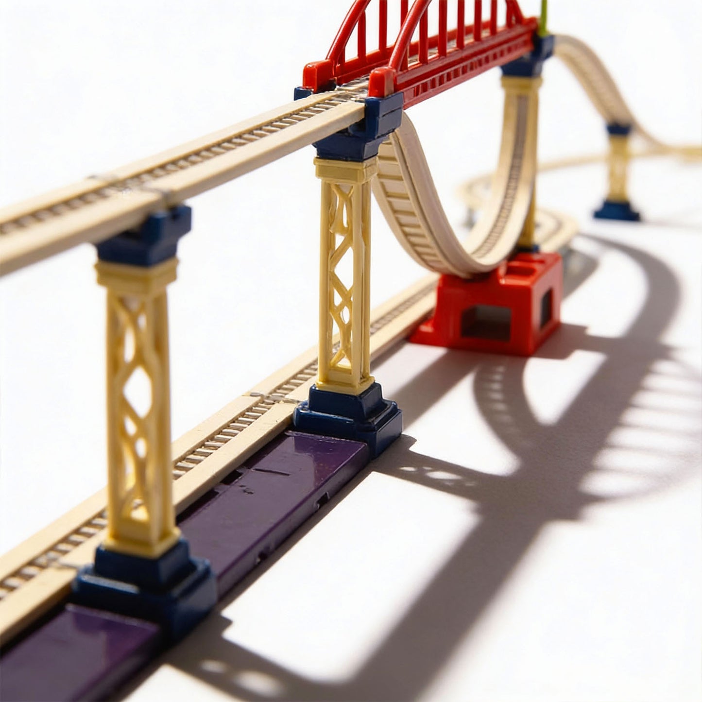 Portable train toy set for kids ages 3 and up
