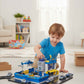 Police Station Dispatch Combined Playset with Lights & Sounds – DIY Assembly Toy Set