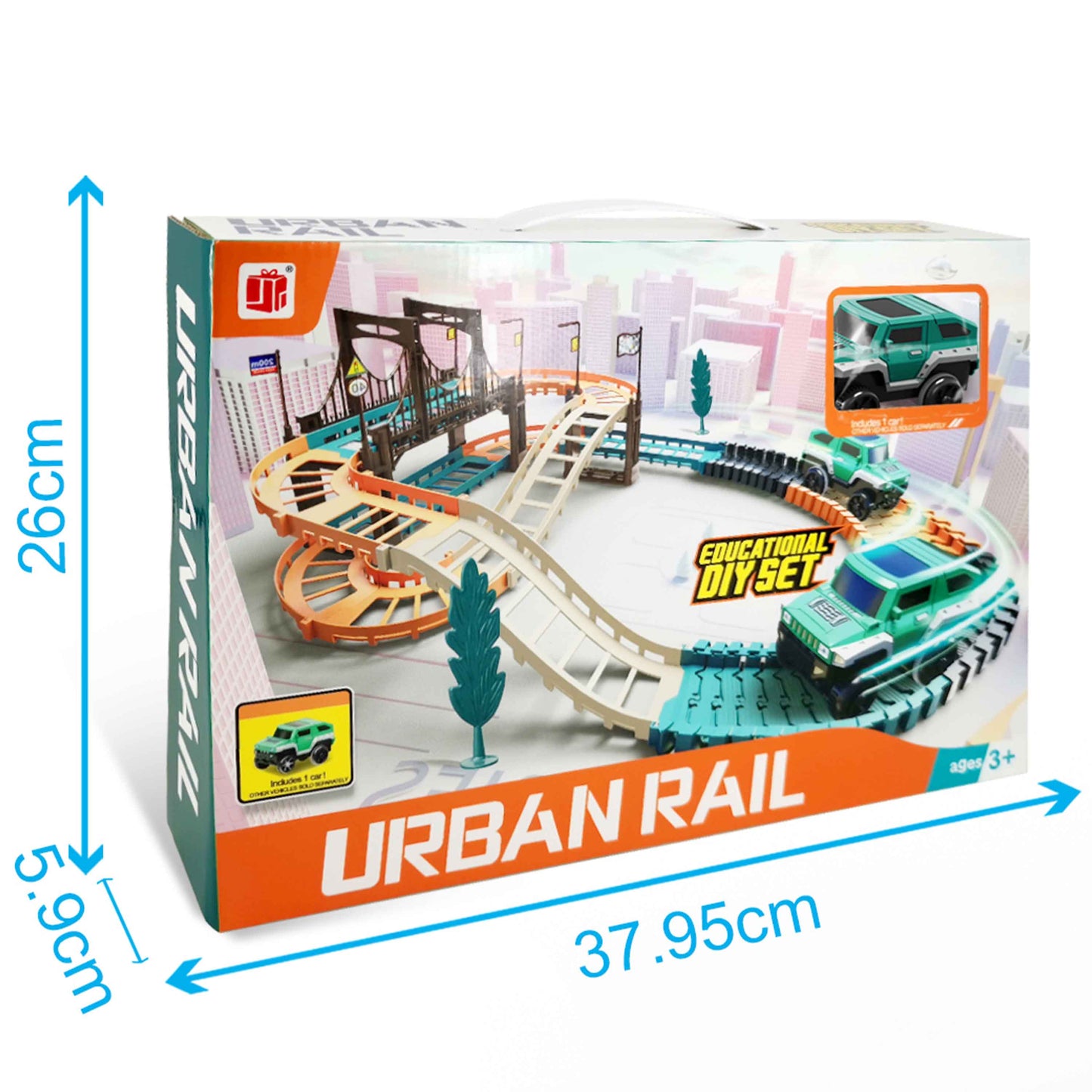 B_O City Track – Luminous Urban Rail Playset 48-piece