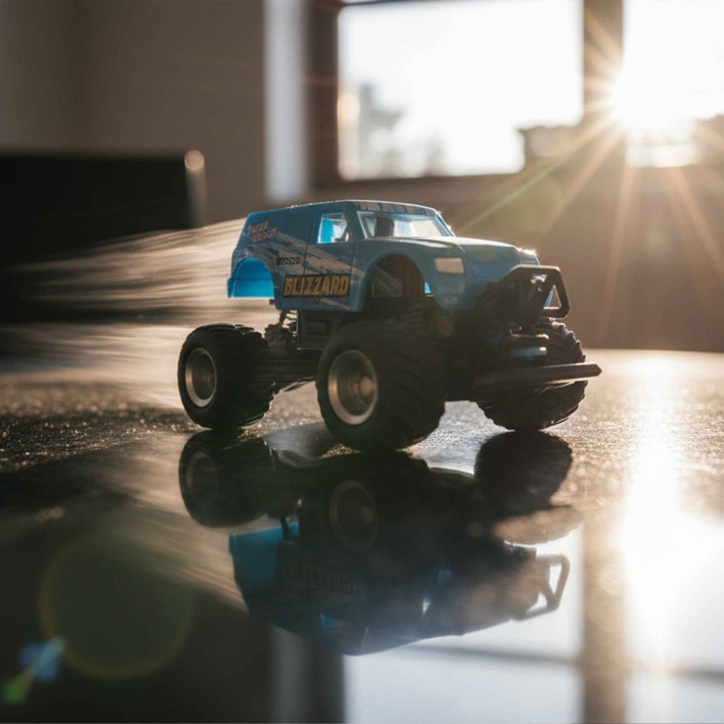 Windstorm Trucks Mini RC Monster Truck 2.4GHz Rechargeable (Controller Charger)